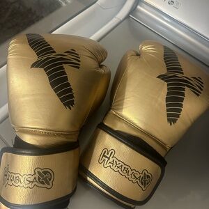 Hayabusa Gold Boxing Gloves Unisex 16 oz
